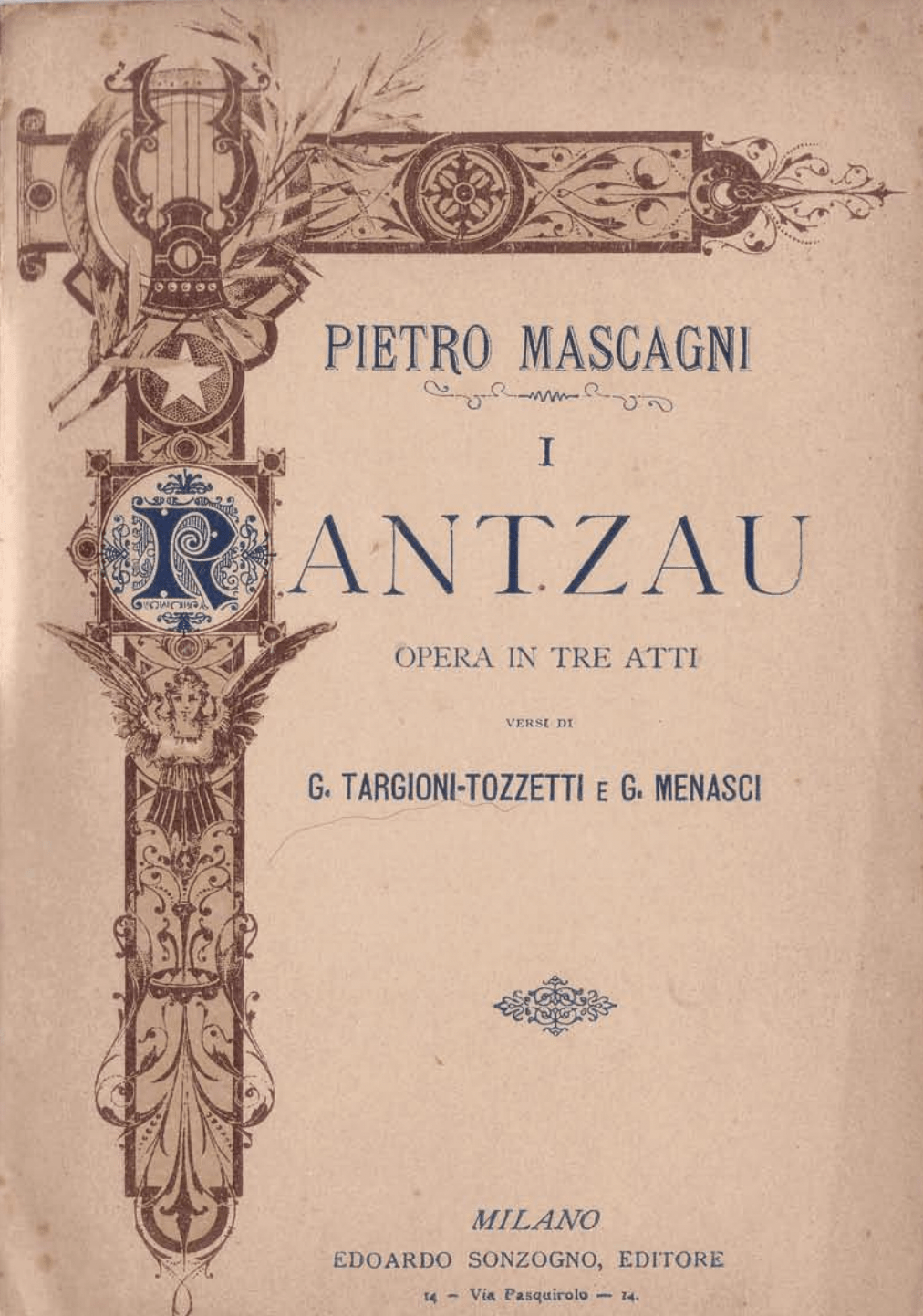 Libretto “I Rantzau” di Pietro Mascagni - Opera Libretto